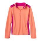 Girls 7-16 & Plus Size So&reg; Colorblock Fleece Pullover Top, Girl's, Size: 20 1/2, Brt Orange