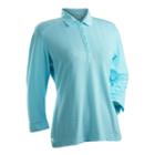 Women's Nancy Lopez Grace 3/4-sleeve Golf Polo, Size: Medium, Green