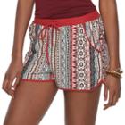 Juniors' Pink Republic Peached Drawstring Soft Shorts, Teens, Size: Xl, Brown Oth