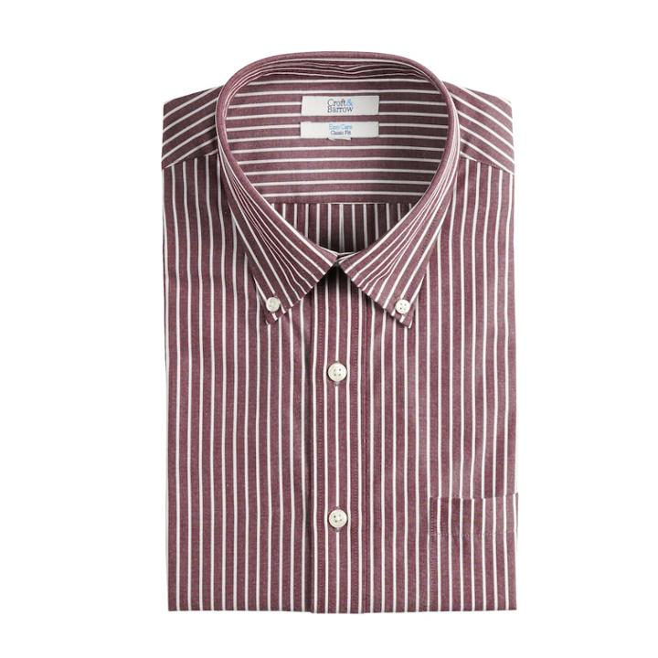 Men's Croft & Barrow&reg; Regular-fit Easy-care Dress Shirt, Size: 17.5-34/35, Med Red