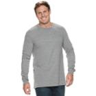 Big & Tall Sonoma Goods For Life&trade; Modern-fit Supersoft Thermal Crewneck Tee, Men's, Size: 4xb, Med Grey