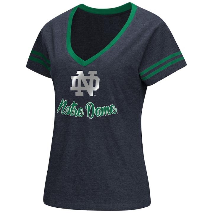 Women's Notre Dame Fighting Irish Varsity Tee, Size: Medium, Blue (navy)