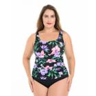 Plus Size Croft & Barrow&reg; Body Sculptor Control Printed One-piece Swimsuit, Women's, Size: 16 W, Ovrfl Oth