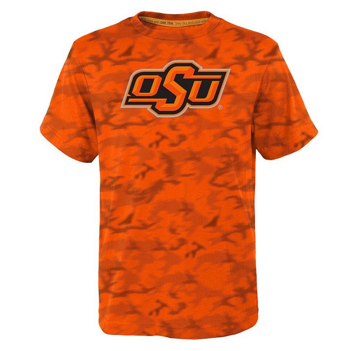 Boys 8-20 Oklahoma State Cowboys Vector Dri-tek Tee, Size: S 8, Orange