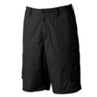 Big & Tall Apt. 9&reg; Modern-fit Solid Poplin Cargo Shorts, Men's, Size: 46, Black