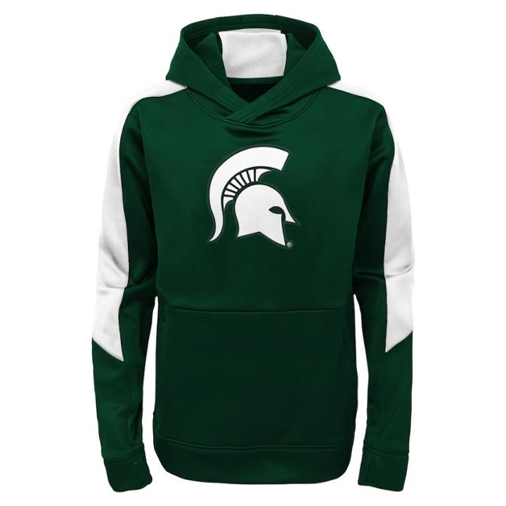 Boys 8-20 Michigan State Spartans Hyperlink Pullover Hoodie, Size: M 10-12, Green Oth