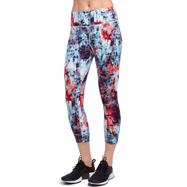 Women's Jockey Sport Spangled Capri Leggings, Size: Small, Med Pink