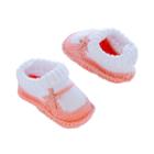 Carter's, Baby Girl Mary-jane Knit Slippers, Size: Newborn, Pink