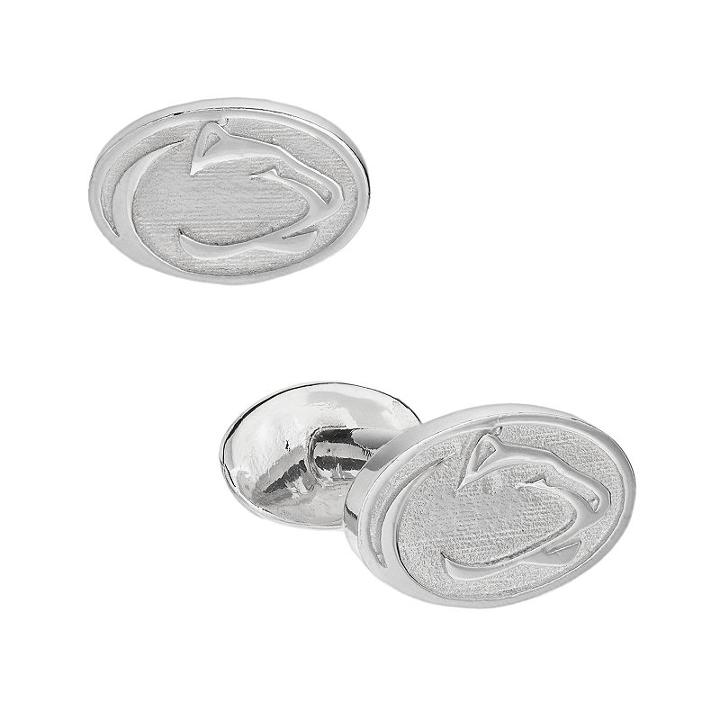 Dayna U Sterling Silver Penn State Nittany Lions Cuff Links, Men's, Grey