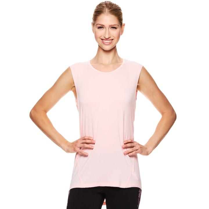 Women's Gaiam Exhale Yoga Tee, Size: Large, Brt Purple