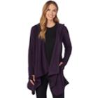 Plus Size Cuddl Duds Fleece Hooded Wrap Cardigan, Women's, Size: 2x/3x, Med Purple
