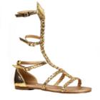 Kids Costume Gladiator Sandals, Girl's, Size: 2-3, Gold