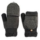 Sonoma Goods For Life&trade; Women's Micro Dot Convertible Flip-top Mittens, Black