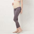Maternity Lc Lauren Conrad Full-belly Panel Jeggings, Women's, Size: 14 Tl-mat, Grey