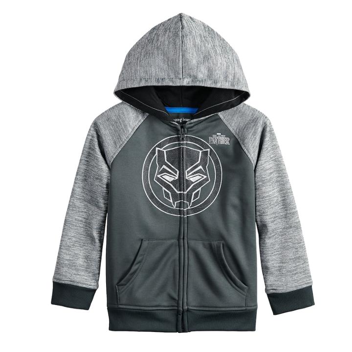 Boys 4-12 Jumping Beans&reg; Marvel Black Panther Zip Hoodie, Size: 8, Dark Grey