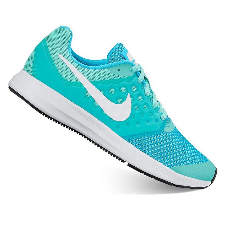Nike Downshifter 7 Grade School Girls' Running Shoes, Dark Green