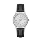 Caravelle Women's Leather Watch - 43m116, Size: Medium, Black