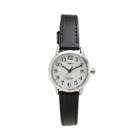 Timex Women's Easy Reader Leather Watch - T2h3319j, Size: Small, Black