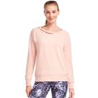 Women's Jockey Sport Lean In Cutout Sweatshirt, Size: Xl, Med Red