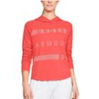Women's Under Armour Raglan Graphic Hoodie, Size: Medium, Orange