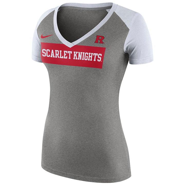 Women's Nike Rutgers Scarlet Knights Football Top, Size: Medium, Dark Grey