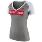 Women's Nike Rutgers Scarlet Knights Football Top, Size: Medium, Dark Grey