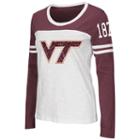 Women's Campus Heritage Virginia Tech Hokies Hornet Football Tee, Size: Medium, Red Overfl