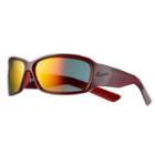 Men's Nike Ignite Rectangular Wrap Sunglasses, Dark Red