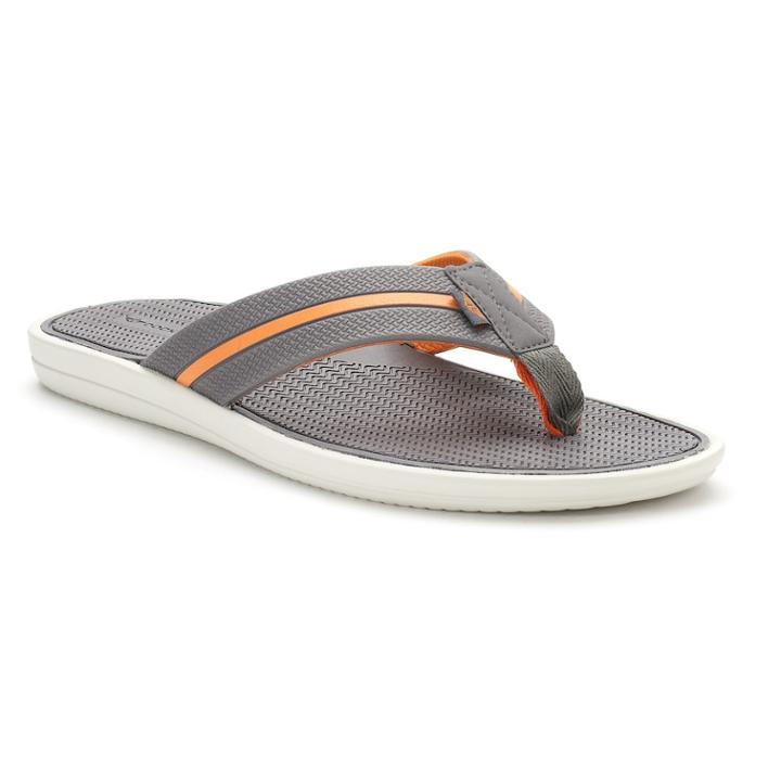Men's Dockers Elevated Sport Flip-flops, Size: Large, Grey
