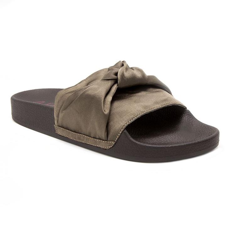 Sugar Waltz Women's Slide Sandals, Size: Medium (10), Green