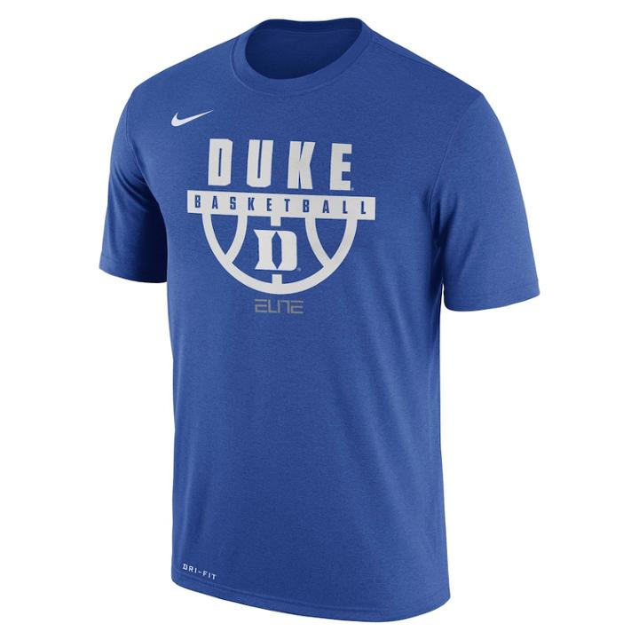 Men's Nike Duke Blue Devils Dri-fit Basketball Tee, Size: Medium