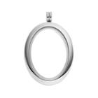 Blue La Rue Stainless Steel 1.2-in. Oval Locket, Women's, Silver