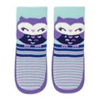 Baby Girl Jumping Beans&reg; Owl Striped Slipper Socks, Size: 12-24month, Multicolor