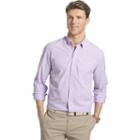 Izod, Men's Classic-fit Solid Button-down Shirt, Size: Medium, Lt Purple