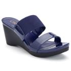 Chaps Rhoda Women's Wedge Sandals, Size: 6.5 B, Blue (navy)