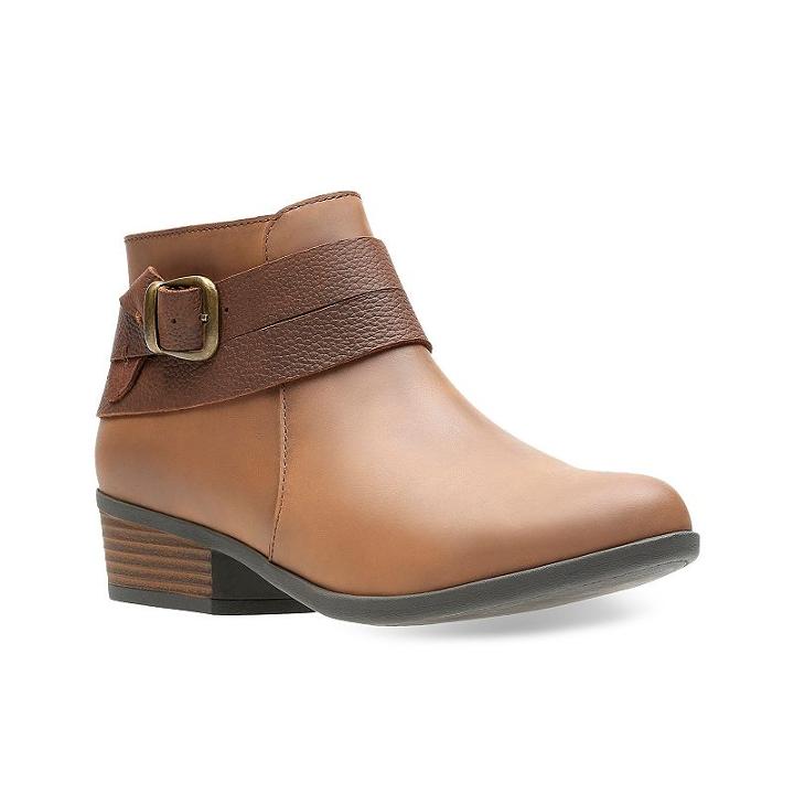 Clarks Addiy Cora Women's Ankle Boots, Size: Medium (9), Lt Beige