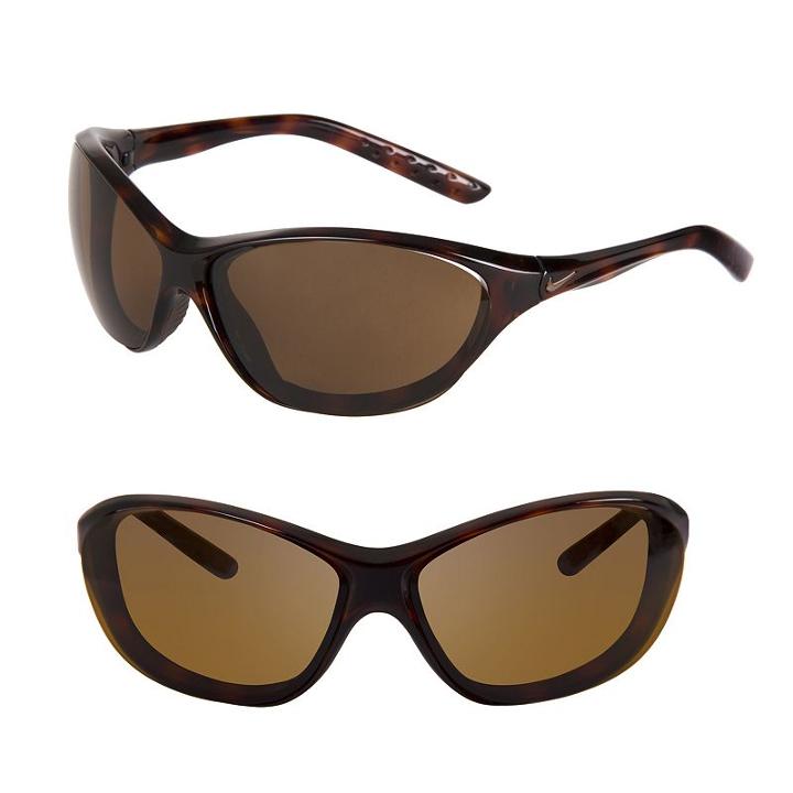 Women's Nike Athena Oval Running Sunglasses, Dark Brown