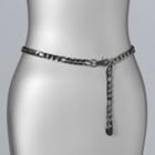 Women's Simply Vera Vera Wang Curb Chain Belt, Size: S-m, Dark Grey