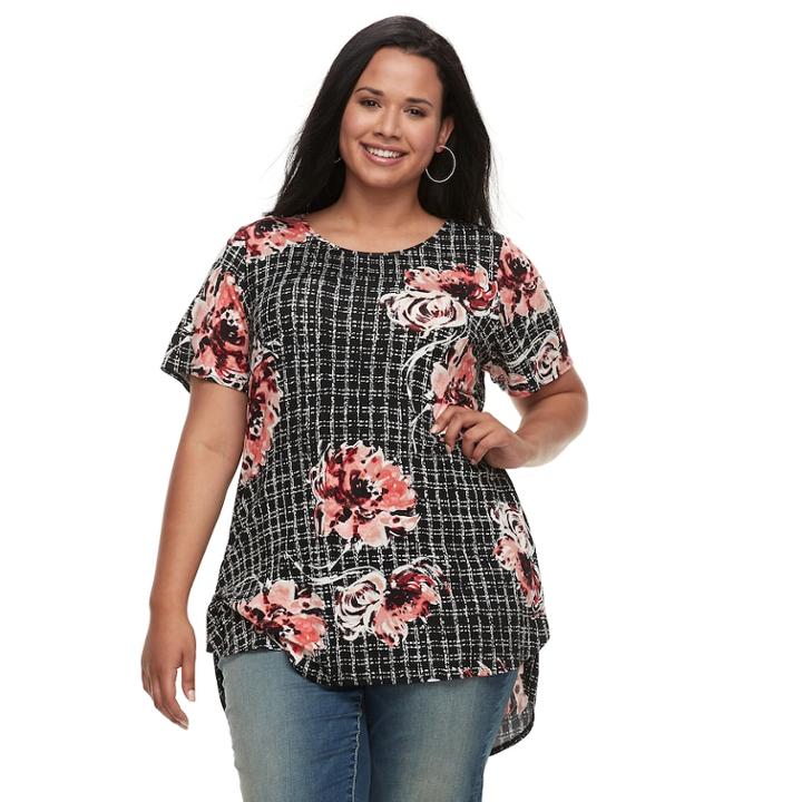 Plus Size Apt. 9&reg; Tunic Tee, Women's, Size: 3xl, Med Pink