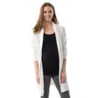Maternity Pip & Vine By Rosie Pope Long Cardigan, Women's, Size: M-mat, White Oth