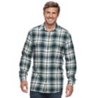 Big & Tall Sonoma Goods For Life&trade; Slim-fit Supersoft Flannel Button-down Shirt, Men's, Size: Xxl Tall, Dark Blue