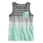 Boys 4-7x Sonoma Goods For Life&trade; Striped Pocket Tank Top, Size: 7, Med Green