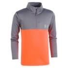 Boys 4-7 Under Armour 1/4-zip Pullover Mock Neck Top, Size: 6, Orange