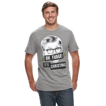 Big & Tall A Christmas Story Ralphie Oh Fudge! It's Christmas Graphic Tee, Men's, Size: 3xb, Grey