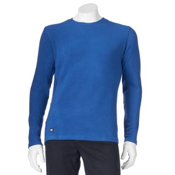 Men's Heat Holders Microfleece Base Layer Performance Crewneck Tee, Size: Xl, Brt Blue