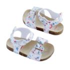 Baby Girl Carter's Double Strap Floral Sandal Crib Shoes, Size: 6-9 Months, Ovrfl Oth