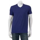 Men's Apt. 9 Solid V-neck Tee, Size: Small, Blue