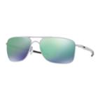 Oakley Gauge 8 Oo4124 62mm Rectangle Jade Iridium Mirror Sunglasses, Women's, Silver