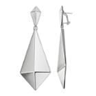 Simply Vera Vera Wang Nickel Free Double Pyramid Kite Drop Earrings, Women's, Silver