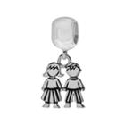 Individuality Beads Sterling Silver Kids Charm, Women's, Grey
